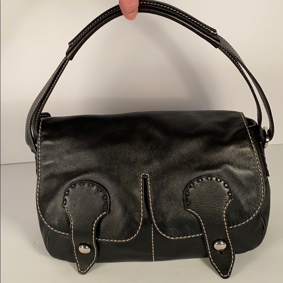 Tod’s Vintage black short strap shoulder bag - Picture 1 of 6